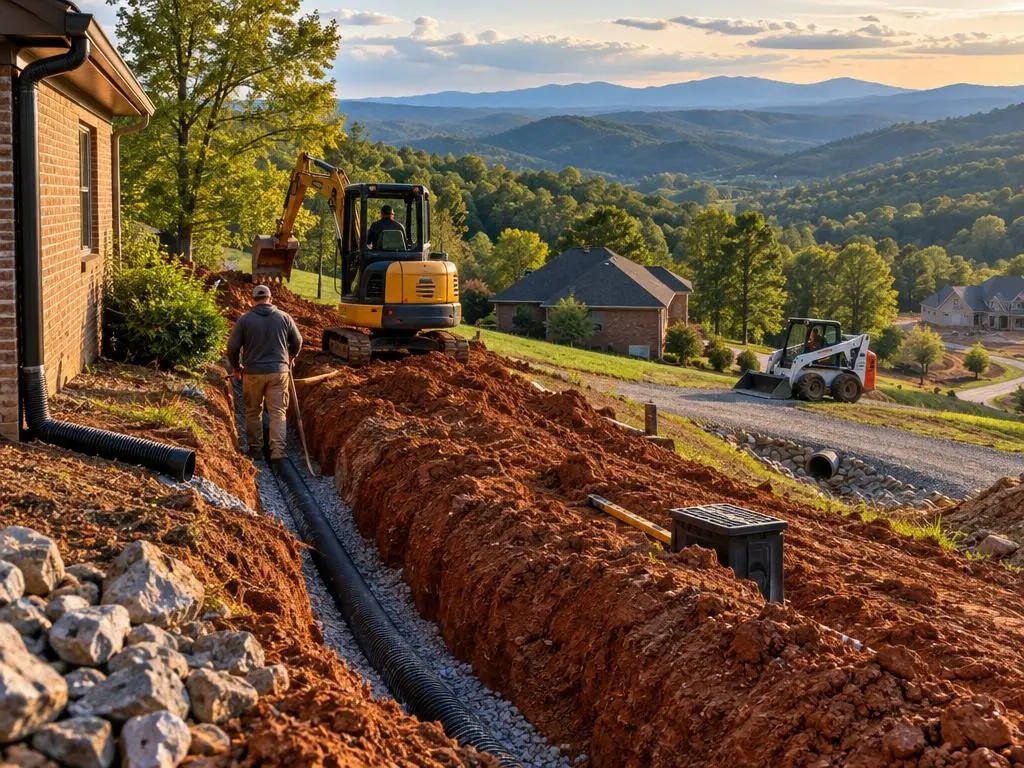 French Drains & Downspout Lines in Knoxville, TN